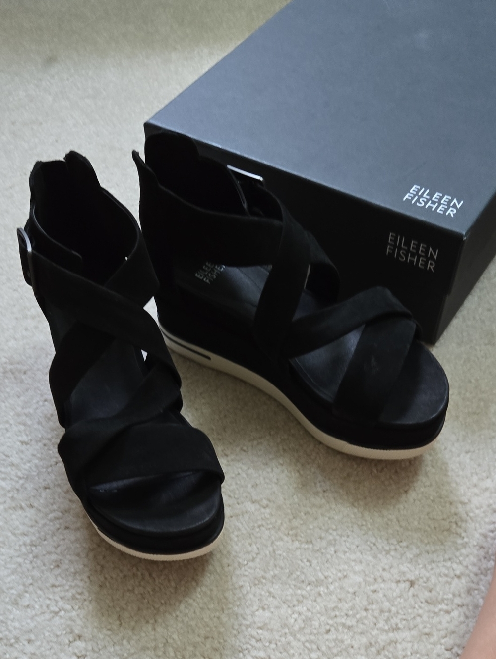 Eileen fisher sandal. Not used. - Picture 2 of 9